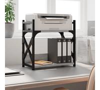 vidaXL Soporte de impresora 2 niveles gris Sonoma 40x20x40 cm