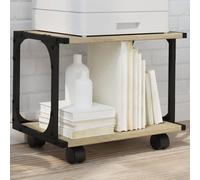 vidaXL Soporte de impresora 2 niveles roble Sonoma 41x28x33,5 cm