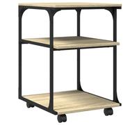 vidaXL Soporte de Impresora 3 Niveles Roble Sonoma 43x48x64 cm