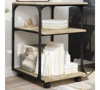 vidaXL Soporte de Impresora 3 Niveles Roble Sonoma 43x48x64 cm