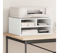 vidaXL Soporte de Impresora Madera ingeniería Blanco 49x40x22,5 cm