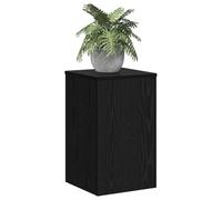 vidaXL Soporte de plantas Estante moderno 2 piezas Roble Negro 30x30x50 cm