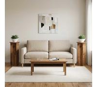 vidaXL Soporte de plantas 2 uds. Madera envejecida Ø40 x 100 cm