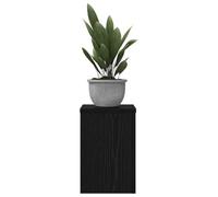 vidaXL Soporte para plantas 2 uds Roble Negro 20x20x30 cm – Estante moderno y versátil