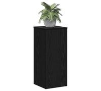 vidaXL Soporte de plantas Roble Negro 2 piezas 30 x 30 x 70 cm – Estante moderno para decoración