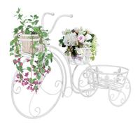 vidaXL Soporte de plantas con forma de bicicleta metal estilo vintage
