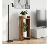 vidaXL Soporte de plantas Madera envejecida 30 x 30 x 80 cm