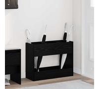 vidaXL Soporte de sombrilla Roble Negro 65 x 24 x 50 cm – Rectangular, Organizador moderno