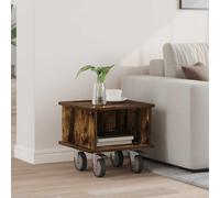 vidaXL Soporte de TV 37 x 35 x 35 cm Roble ahumado