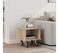 vidaXL Soporte de TV 37 x 35 x 35 cm Roble Sonoma Madera de ingeniería