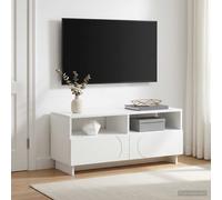 vidaXL Soporte de TV 90 x 34.5 x 40 cm Blanco Madera de ingeniería