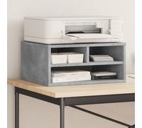vidaXL Soporte para impresora Madera de ingeniería Gris hormigón 49x40x22,5 cm