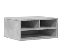 vidaXL Soporte Impresora Madera ingeniería Gris hormigón 49x40x22,5 cm