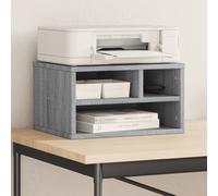 vidaXL Soporte impresora de madera ingeniería 40x32x22,5 cm Gris Sonoma con almacenamiento