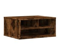 vidaXL Soporte Impresora Madera ingeniería Roble Ahumado 49x40x22,5 cm
