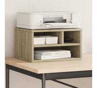 vidaXL Soporte para impresora Madera de ingeniería Roble Sonoma 40x32x22,5 cm
