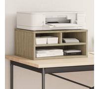 vidaXL Soporte impresora madera ingeniería roble Sonoma 49x40x22,5 cm