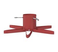 vidaXL Soporte para Árbol de Navidad 1.73 Rojo 50 x 50 x 15,5 cm Acero, Soporte para Árbol de Navidad en Forma de Estrella, Diseño Moderno y Duradero, Soporte Estable para Sala de Estar y Uso Exterior
