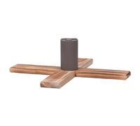 vidaXL Soporte para Árbol de Navidad Adorno Decoración Navideña Sostenedor Fiestas Festividades Casa Rústico Fuerte Robusto 54x54x16 cm