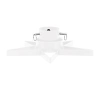 vidaXL Soporte para Árbol de Navidad Adorno Decoración Navideña Sostenedor Fiestas Festividades Casa Rústico Fuerte Robusto Blanco 47x47x13,5 cm