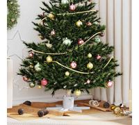vidaXL Soporte para Árbol de Navidad Blanco 50 x 50 x 15,5 cm Acero