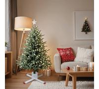 vidaXL Soporte para árbol de Navidad blanco 61x61x15,5 cm