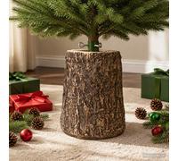 vidaXL Soporte para árbol de Navidad con forma de tronco Ø 23 x 34 cm
