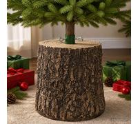 vidaXL Soporte para árbol de Navidad con forma de tronco Ø 31 x 37 cm