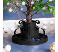 vidaXL Soporte para árbol de Navidad negro 29x29x15,5 cm