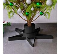 vidaXL Soporte para árbol de Navidad negro 47x47x13,5 cm
