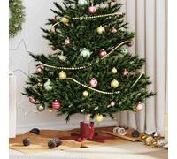 vidaXL Soporte para Árbol de Navidad 1.73 Rojo 50 x 50 x 15,5 cm Acero, Soporte para Árbol de Navidad en Forma de Estrella, Diseño Moderno y Duradero, Soporte Estable para Sala de Estar y Uso Exterior