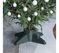 vidaXL Soporte para árbol de Navidad verde 55,5x55,5x15 cm
