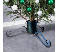 vidaXL Soporte para árbol de Navidad verde 58x58x21 cm