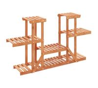 vidaXL Soporte para flores madera maciza abeto 110x25x73 cm