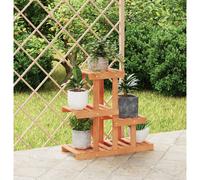vidaXL Soporte para flores madera maciza de abeto 58x25x51 cm