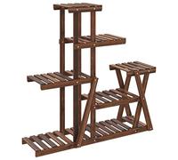 vidaXL Soporte para plantas y flores madera maciza de abeto 95x25x96 cm para exterior