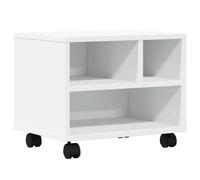 vidaXL Soporte para Impresora con Ruedas Blanco 41x32x34,5 cm