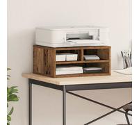 vidaXL Soporte para Impresora Madera Envejecida 49 x 40 x 22,5 cm | Mucho espacio para tus cosas, Funcional y directo, Fácil de limpiar con madera resistente