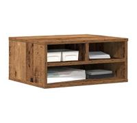 vidaXL Soporte para Impresora Madera Envejecida 49 x 40 x 22,5 cm | Mucho espacio para tus cosas, Funcional y directo, Fácil de limpiar con madera resistente