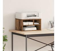 vidaXL Soporte para Impresora Madera Vieja 40 x 32 x 22,5 cm, Soporte para Impresora, Organizador Rectangular Moderno, Almacenamiento de Oficina, Accesorio útil, Ahorra Espacio en tu Mesa