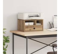 vidaXL Soporte para impresora Roble artesanal 40 x 32 x 24 cm – Almacenamiento oficina, organizador