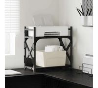 vidaXL Soporte para Impresora Roble Negro 40 x 20 x 40 cm