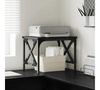 vidaXL Soporte para Impresora Roble Negro 40 x 30 x 31 cm