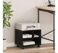 vidaXL Soporte para Impresora Roble Negro 41 x 32 x 34,5 cm