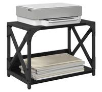 vidaXL Soporte para Impresora Roble Negro 44 x 26 x 31.5 cm