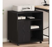 vidaXL Soporte para Impresora Roble negro 60 x 50 x 67 cm