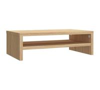 vidaXL Soporte para Pantalla Contrachapada Color Roble Sonoma 42x24x13cm Accesorios Centro Entretenimiento y Multimedia con Estante Almacenamiento