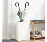 vidaXL Soporte para Paraguas de Lluvia Blanco 28 x 12 x 41 cm Acero