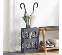 vidaXL Soporte para paraguas, color antracita, 28 x 12 x 41 cm, acero