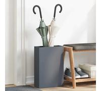 vidaXL Soporte para paraguas Estante de acero rectangular elegante 28 x 12 x 41 cm Antracita